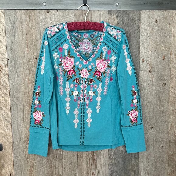 Sundance Embroidered Floral Shirt - Picture 3 of 10